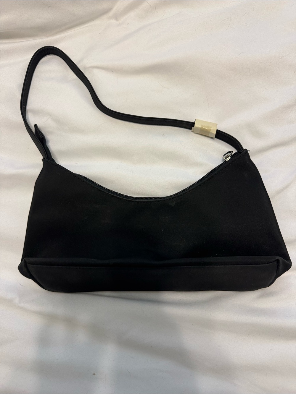 Vogue Black Shoulder Bag with Gold Accent